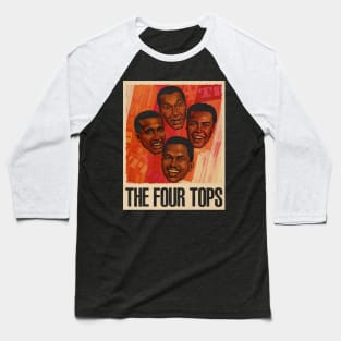 Classic Motown Vibes The Tops Band Resonating in Your Wardrobe Baseball T-Shirt